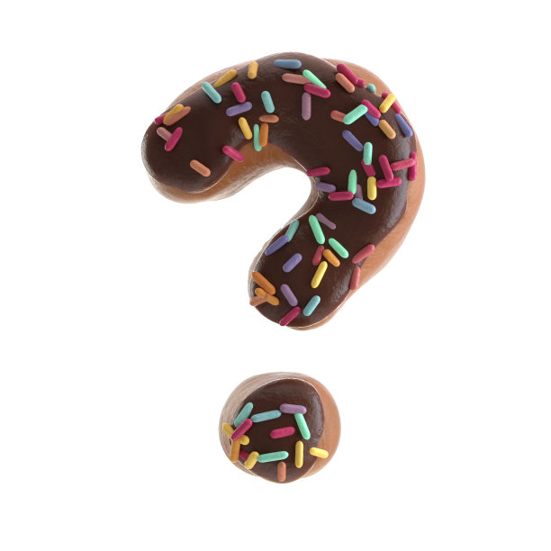 字母的甜甜圈图片下载