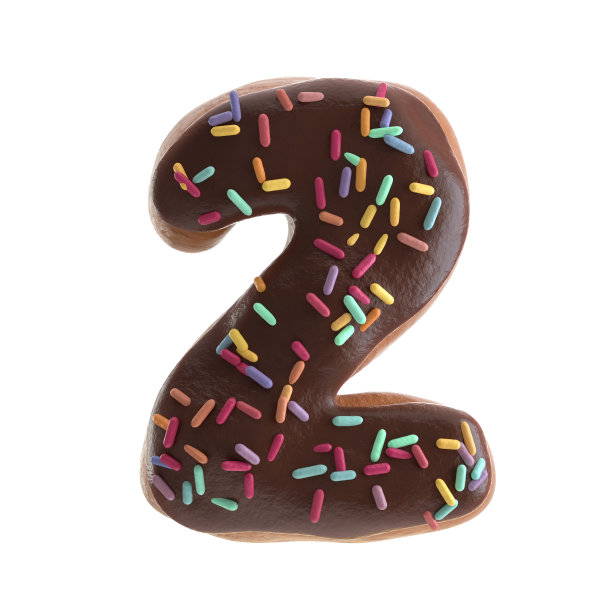 字母的甜甜圈图片下载