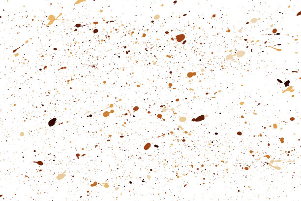 抽象咖啡飞溅孤立在白色背景上。图片下载