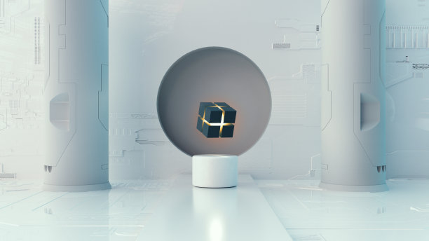 未来派的白色房间。科幻核心内部。这是一个3d渲染图。图片下载