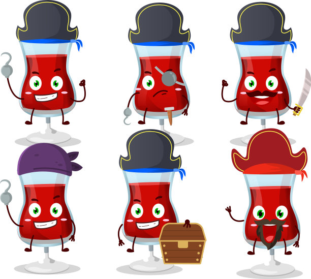 卡通人物的红酒有各种各样图片下载