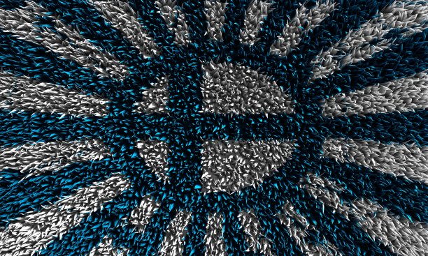 芬兰的旗帜，放射射线如毛皮纹理图片下载