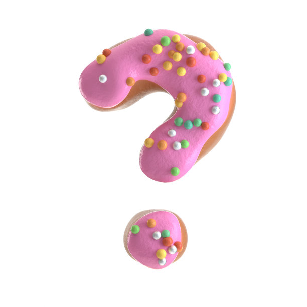 字母的甜甜圈图片下载