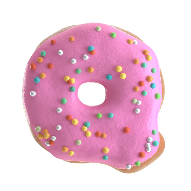 字母的甜甜圈图片下载