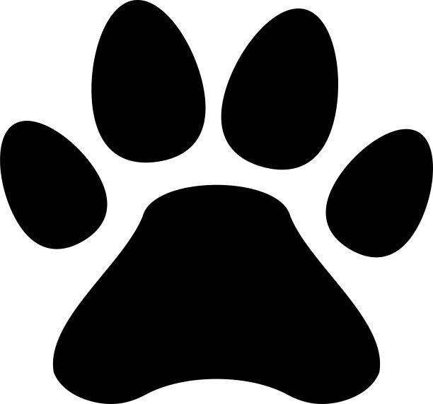 动物足迹简单图标图片下载
