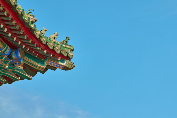 中国古代建筑的屋顶结构图片下载