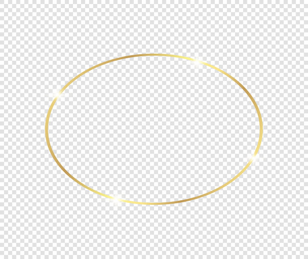 金色的发光框架与阴影隔离在透明的背景。黄金豪华复古现实矩形边界。插图——向量图片下载