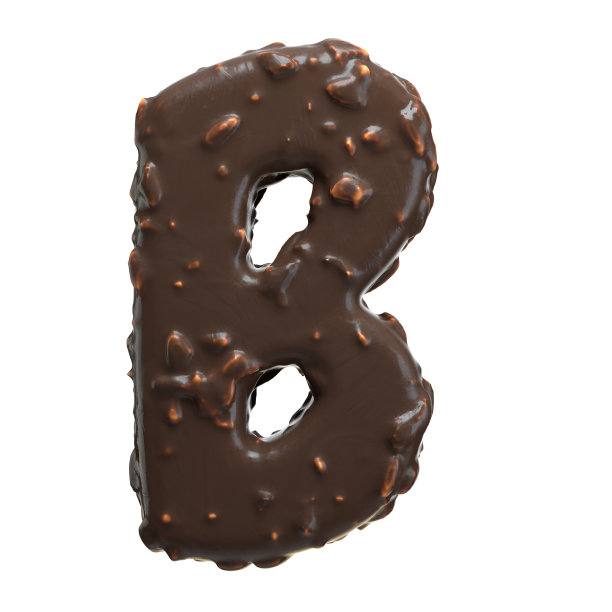 坚果巧克力字母图片下载