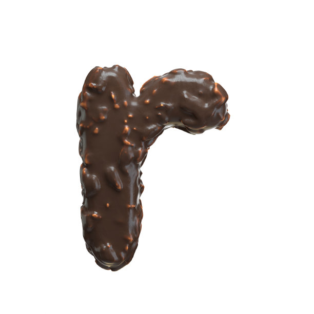 坚果巧克力字母图片下载