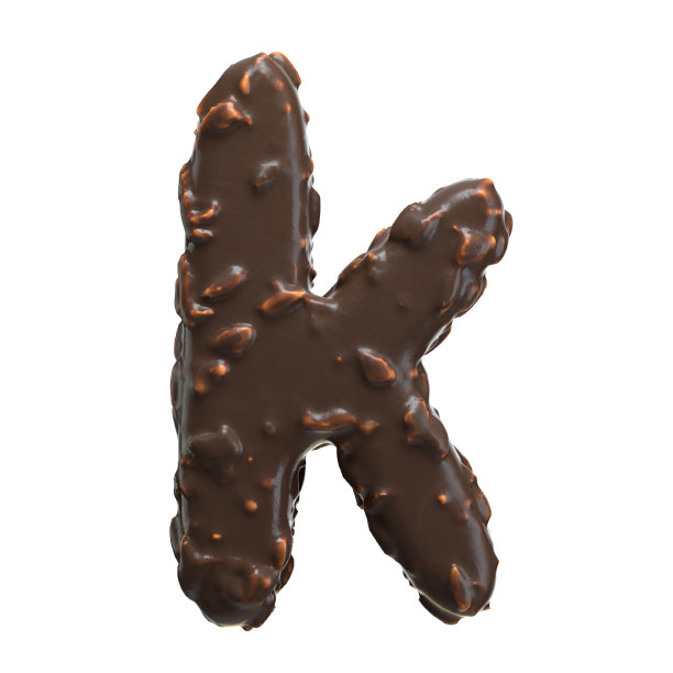 坚果巧克力字母图片下载