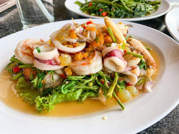 泰式辣海鲜沙拉-关门图片下载