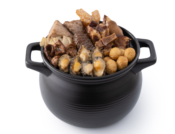 中国传统食品佛跳墙的特写。图片下载