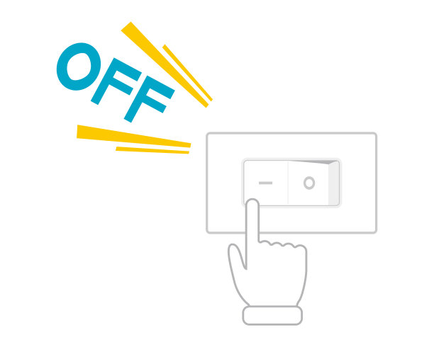 日光灯电源开关。矢量插图。图片下载