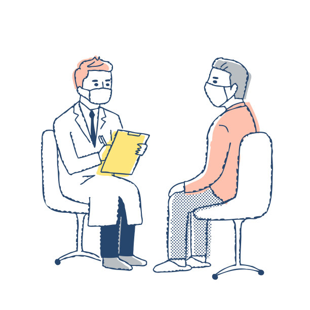 医生在诊所和病人谈话图片下载