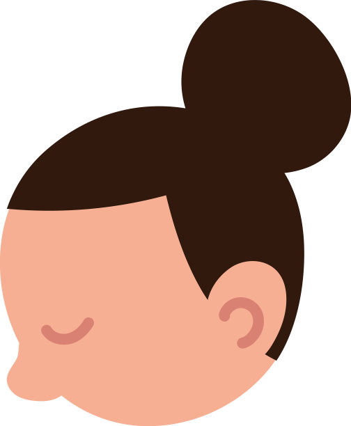 面向女性侧视图图片下载