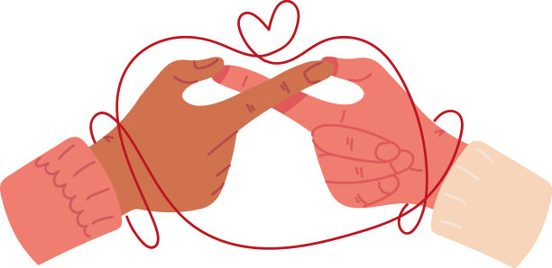 红色的字符串的命运图片下载