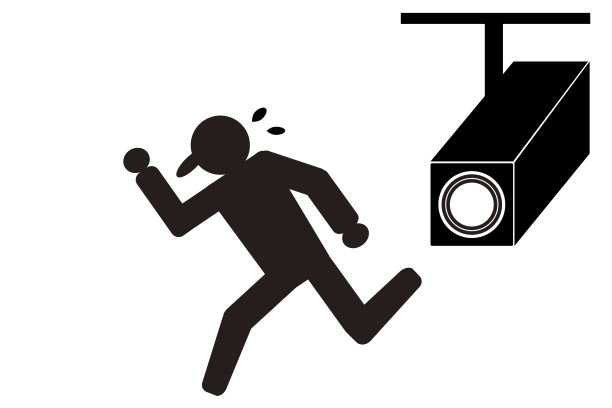 窃贼发现监控摄像头后逃跑图片下载