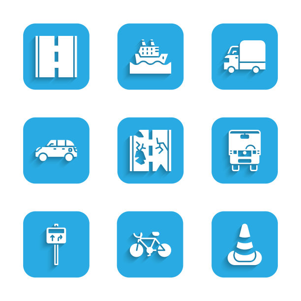 设置破路自行车交通锥公交路图片下载