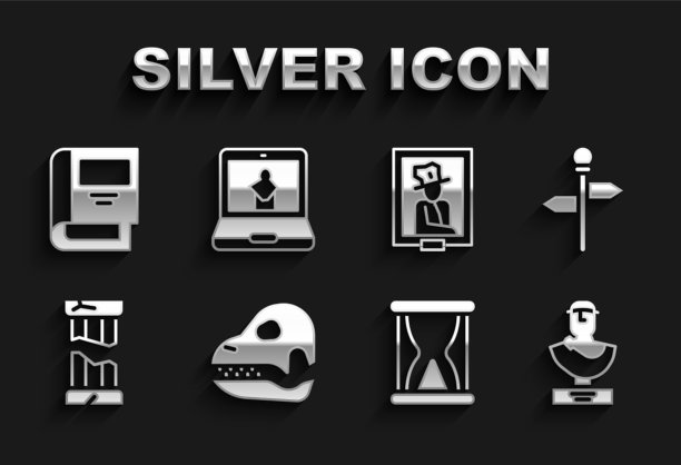 设置恐龙头骨道路交通路标远古图片下载