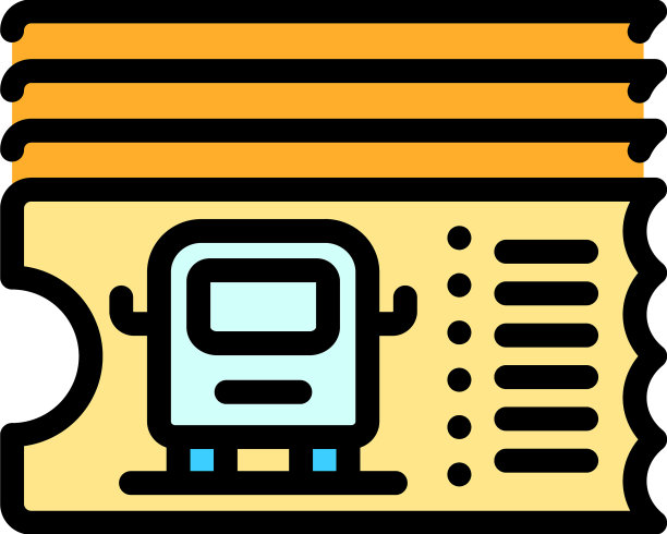 公交售票机图标彩色轮廓图片下载