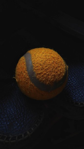 橙色的网球图片下载