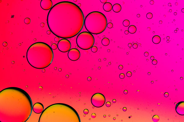 宏观油和水多色抽象背景图片下载