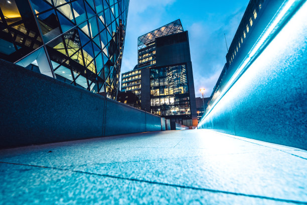 金融区的伦敦城街道街景图片下载