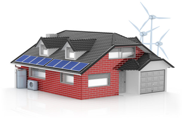 生态住宅-绿色能源概念图片下载