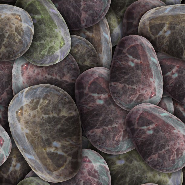 潮湿的海石背景。无缝模式。卵石纹理。宏观的特写镜头。图片下载