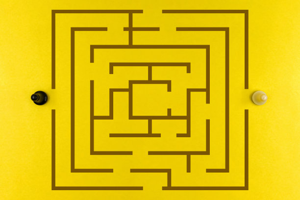 棋子迷宫的背景，概念——寻找解决方案，实现目标图片下载