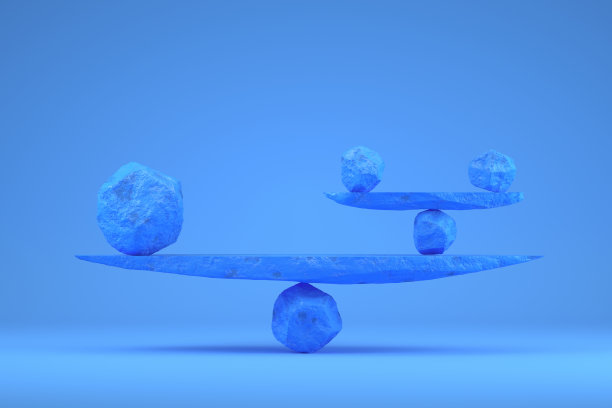 平衡，团队合作，最小的概念，石头石头混凝土球图片下载