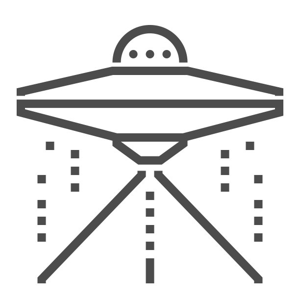 Ufo相关，像素完美，可编辑笔触，向上可伸缩的正方形直线矢量图标。图片下载