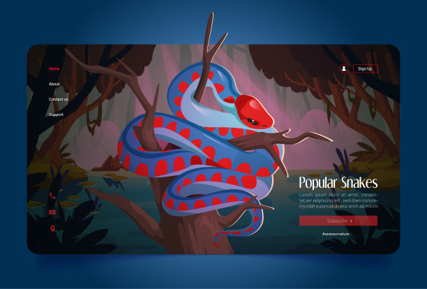 蛇横幅与加利福尼亚红边吊袜带图片下载