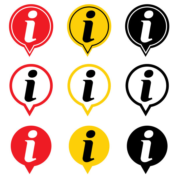 一套信息帮助图标，帮助台信息泡沫书桌。矢量sing孤立在白色背景上图片下载