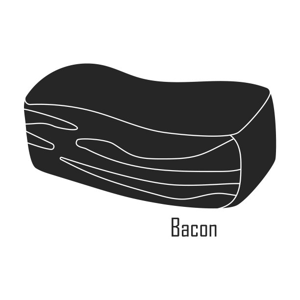 肉排偶像黑色偶像孤立图片下载