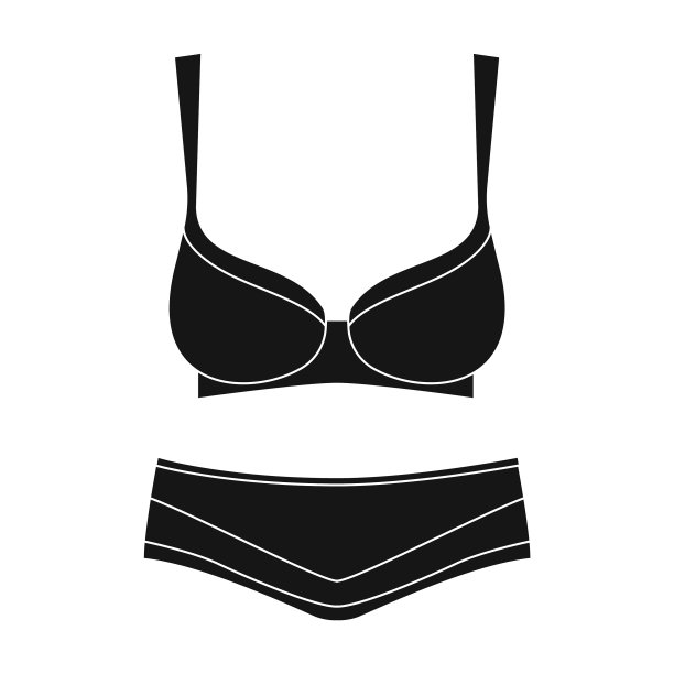 内衣偶像黑偶像孤立图片下载