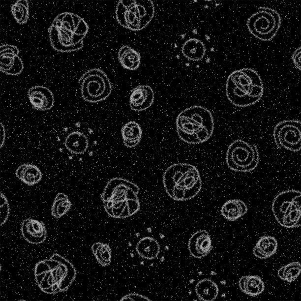 手绘雪花圣诞无缝图案。微妙的雪花飞舞在粉笔雪花的背景上。真实的粉笔手绘雪覆盖。珍贵的节日装饰图片下载