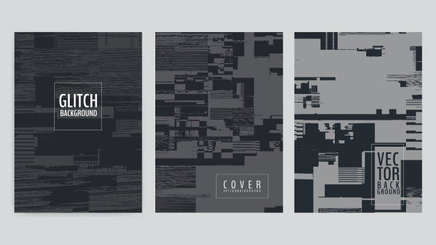 一套抽象的背景封面设计。图片下载