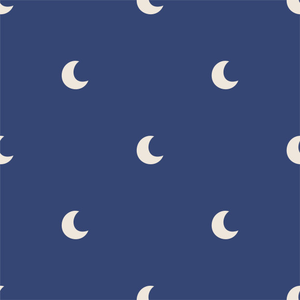 无缝矢量月亮模式。魔术蓝色空间背景，织物，纺织品，包装，网，封面等。图片下载