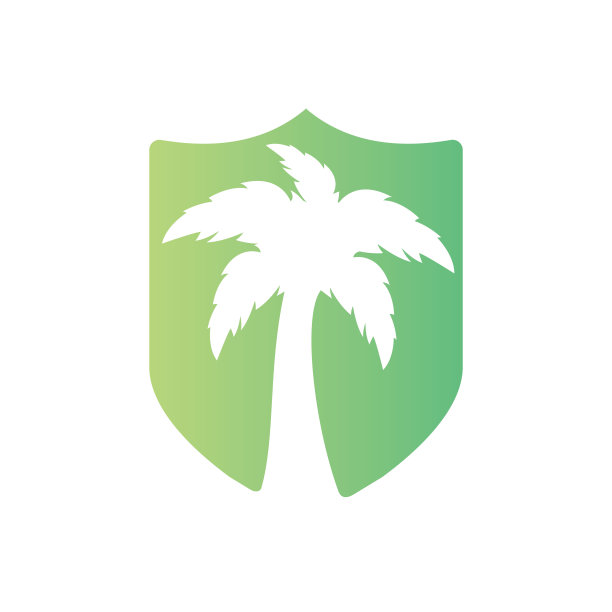 热带海滩和棕榈树标志设计。图片下载