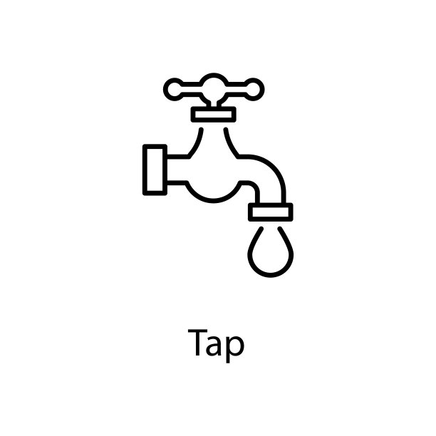 点击矢量轮廓图标设计插图。白色背景EPS 10文件上的结构符号图片下载