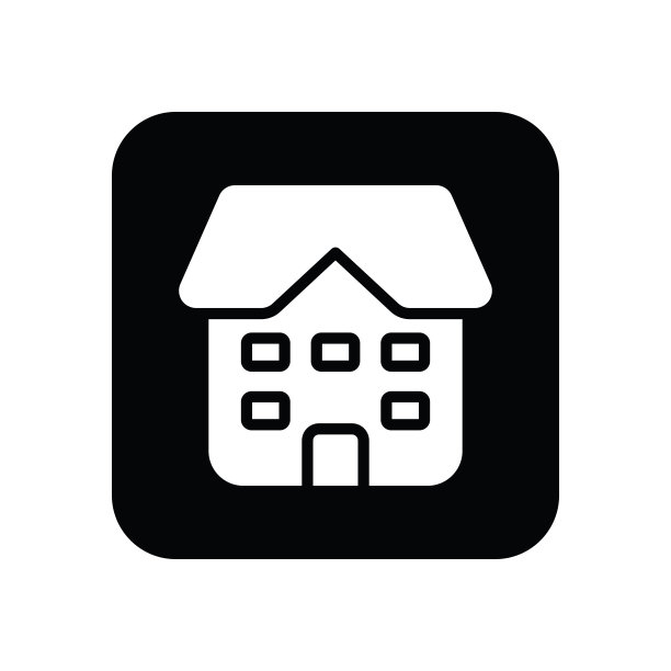 房屋建筑标志图标图片下载