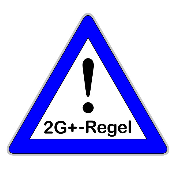 德国电晕2G+规则和符号隔离白色背景图片下载