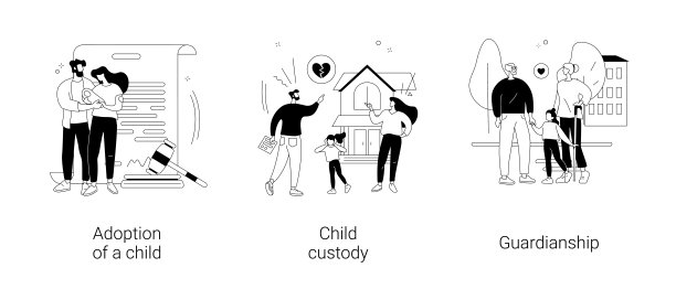 育儿抽象概念矢量插图。图片下载