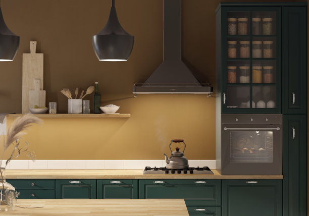 复古厨房当代空间细节图片下载