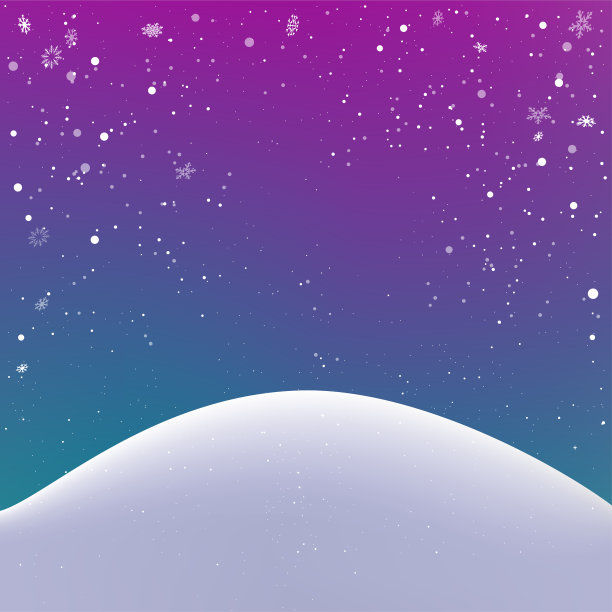 圣诞冬山漫天飞雪图片下载