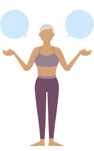 体操教练senia女士张开双臂解释图片下载