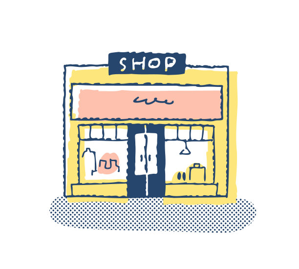 时尚商店的插图图片下载
