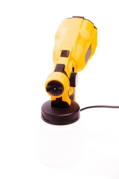 油漆枪隔离在白色背景上图片下载