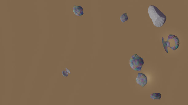 干燥沙滩上的色彩图片下载